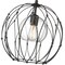 Z-Lite Elle 1 Light Pendant, Matte Black & Clear 1940P16-MB - alternate 5